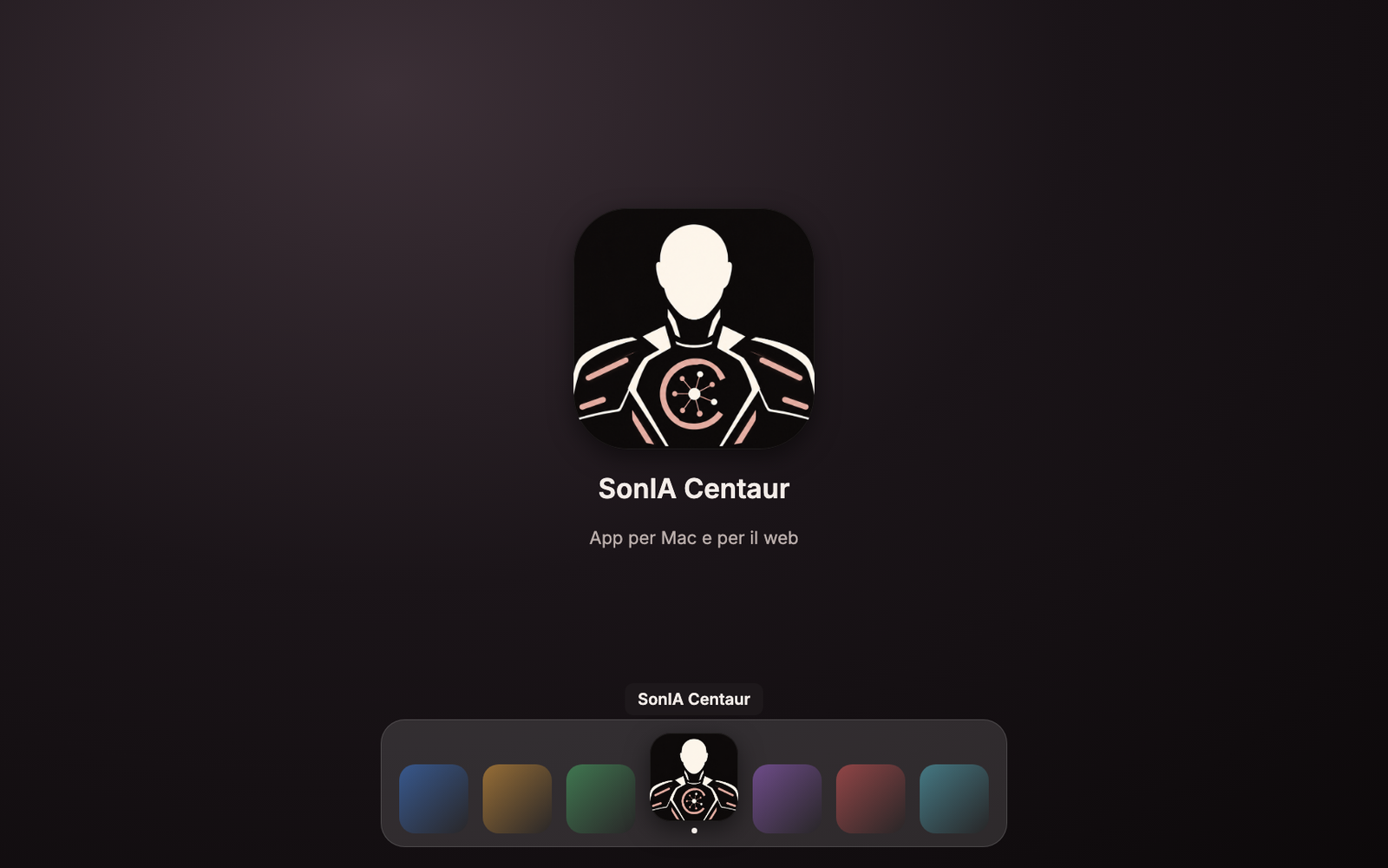 The SonIA Centaur app, on Mac and on the web